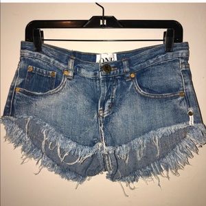 One Teaspoon Bonita Low Waist Denim Shorts